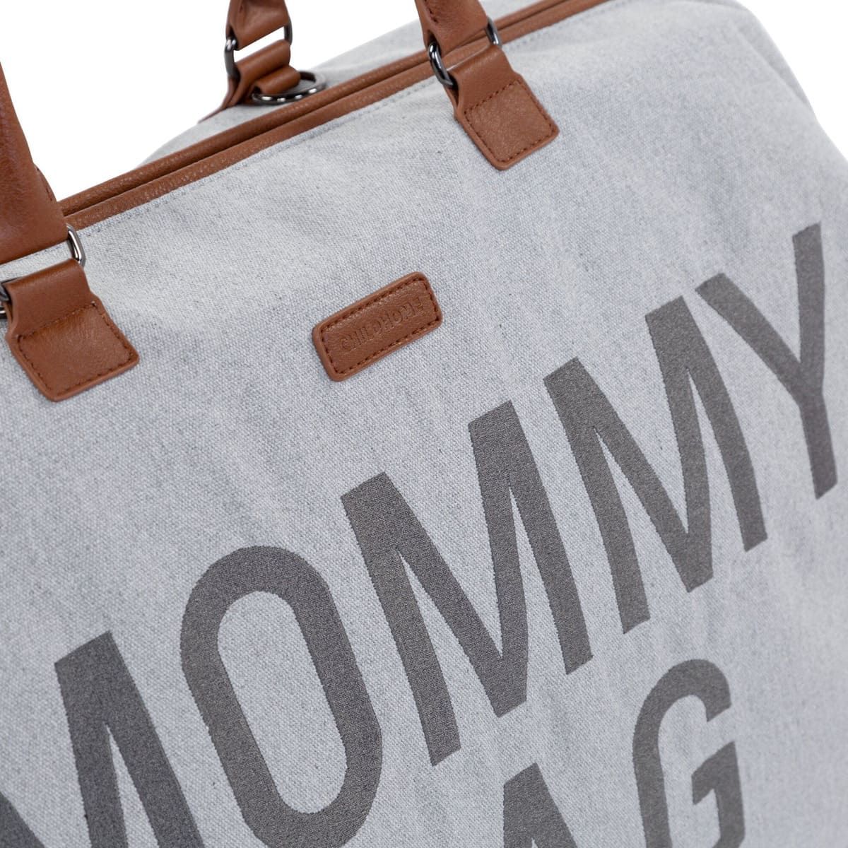 Childhome® Torba Mommy Bag Canvas, Grey - PUFFI