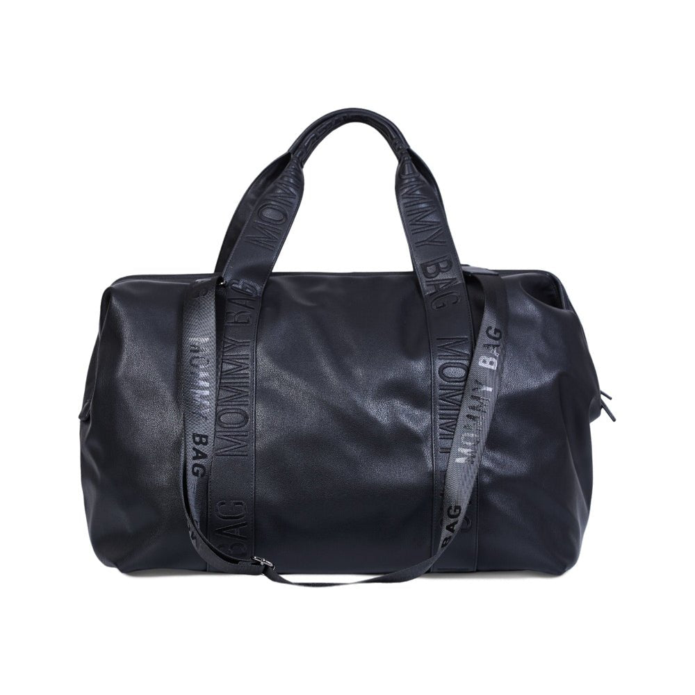 Childhome Torba Mommy Bag® Signature Vegan Leather Dark Black - PUFFI