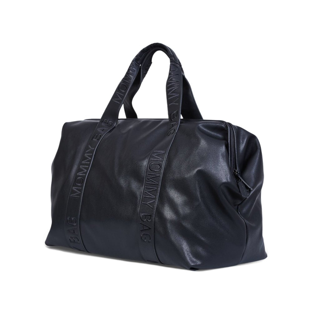 Childhome Torba Mommy Bag® Signature Vegan Leather Dark Black - PUFFI