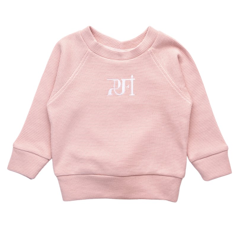 Jopa waffle MONOCROME - Powder Pink - PUFFI