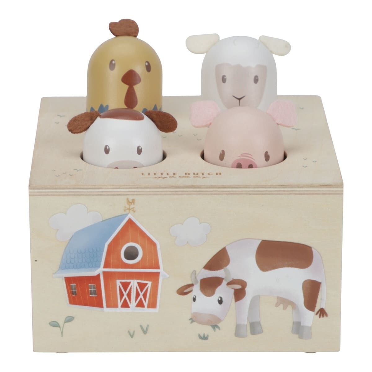 Little Dutch® "Pop - up" lesena igrača Little Farm - PUFFI