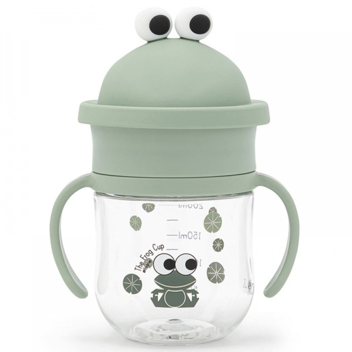 Noui Noui 360° Lonček za učenje pitja Frog Cup® 250ml, Mint - PUFFI