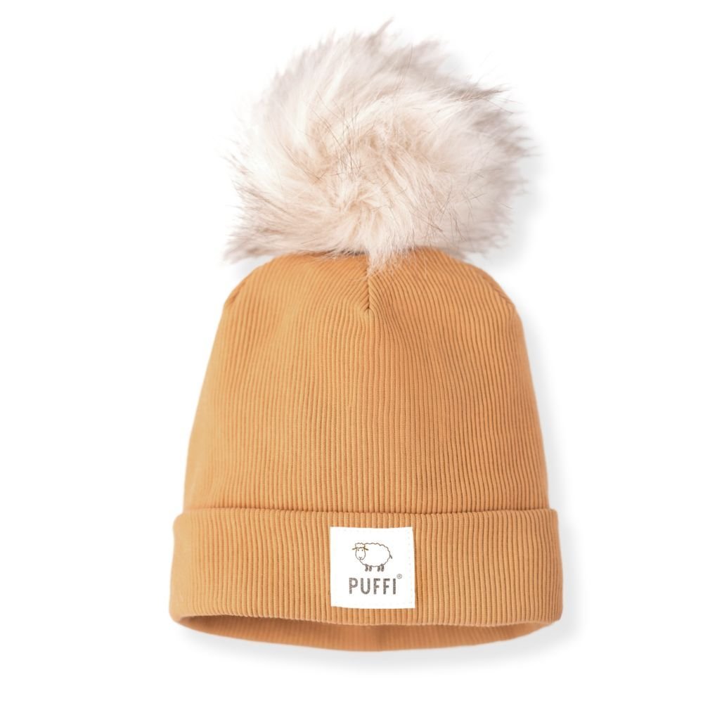 Odrasla kapa Beanie + POM POM - Ribbed ZENF - PUFFI