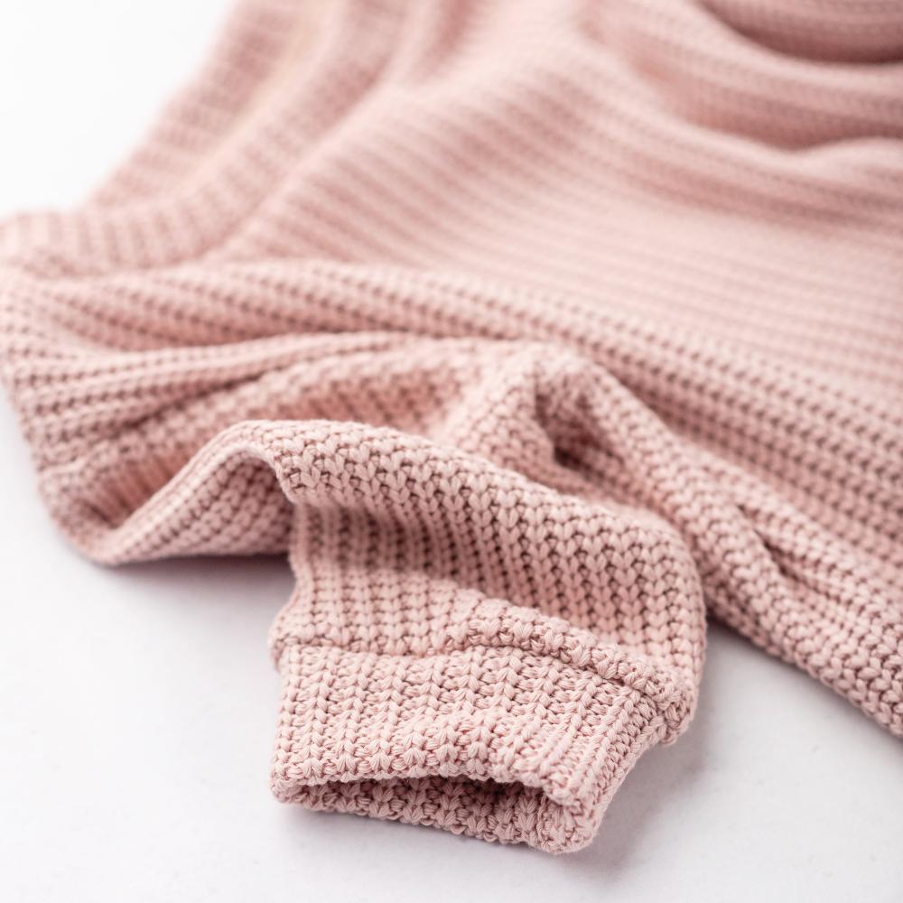 Odrasla Oversized Jopa - Cable Knit Sweet Pink - PUFFI