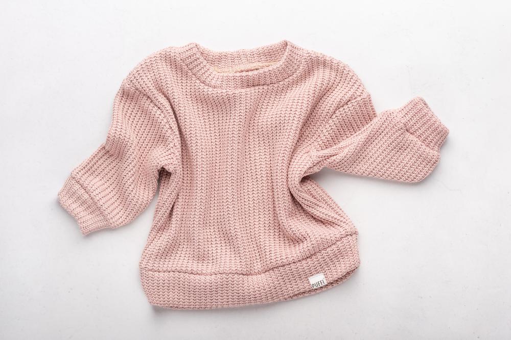 Odrasla Oversized Jopa - Cable Knit Sweet Pink - PUFFI