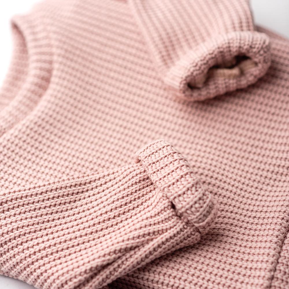 Odrasla Oversized Jopa - Cable Knit Sweet Pink - PUFFI