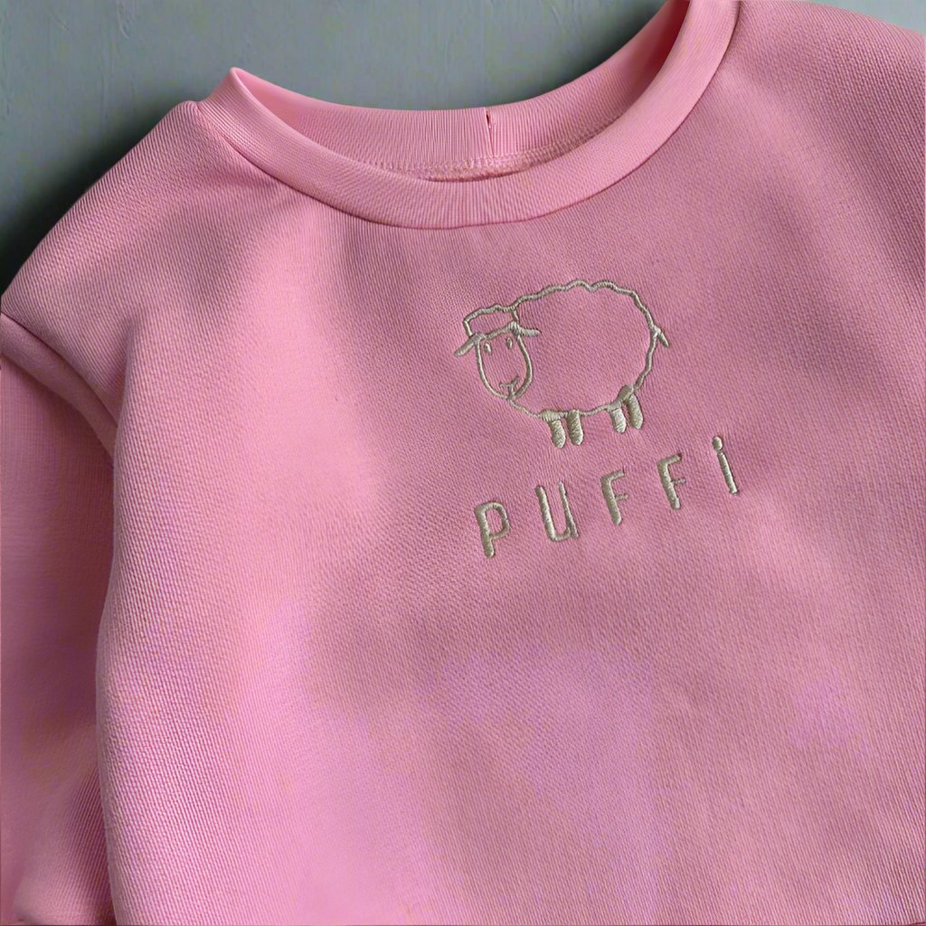 Otroška jopa - Sweatshirt debela PINK - PUFFI