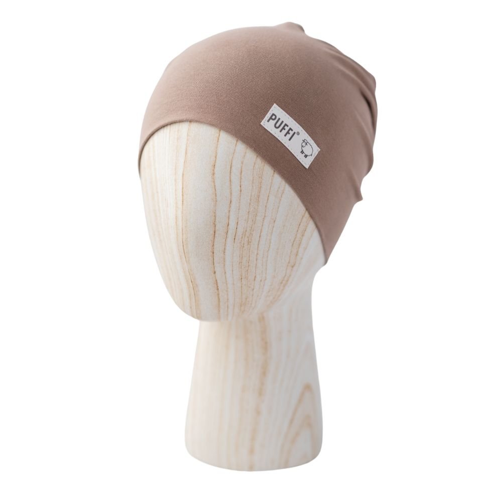 Otroška kapa Beanie - Jersey TAUPE - PUFFI