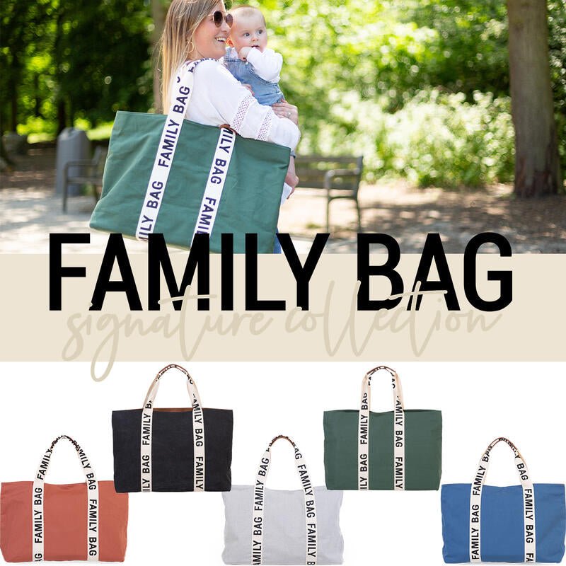 Torba FAMILY BAG Signature Canvas, GREEN - PUFFI