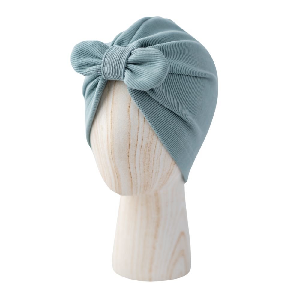 Turban - BOW ribbed Mint - PUFFI