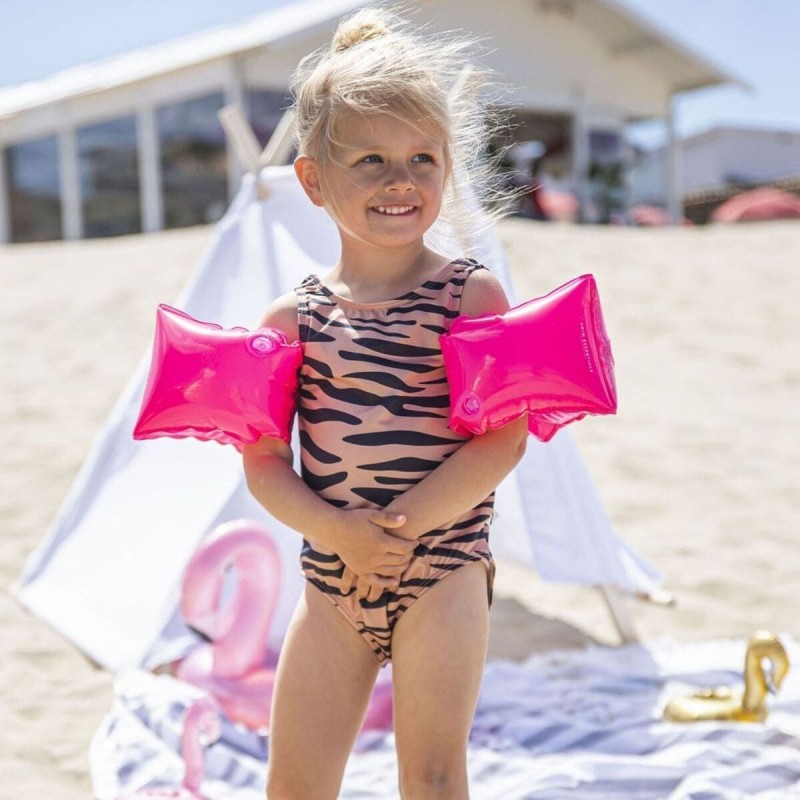 Swim Essentials Otroški rokavčki Neon Pink
