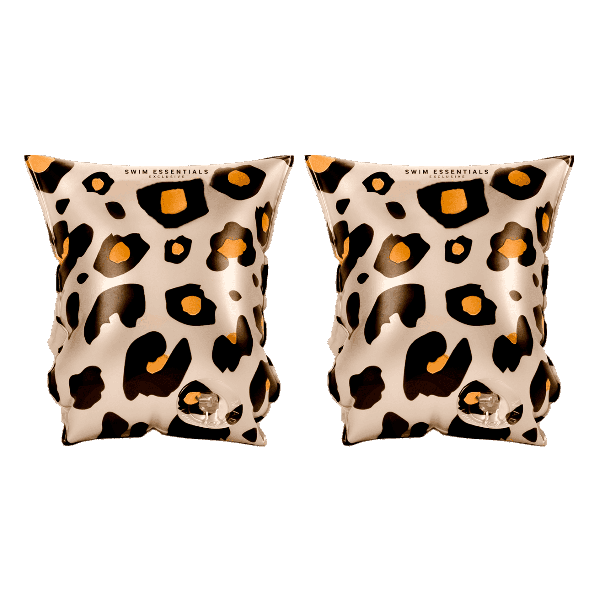 Swim Essentials Otroški rokavčki Beige Leopard