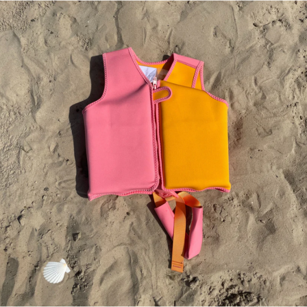 Swim Essentials Otroški plavalni jopič za učenje plavanja, Orange Pink