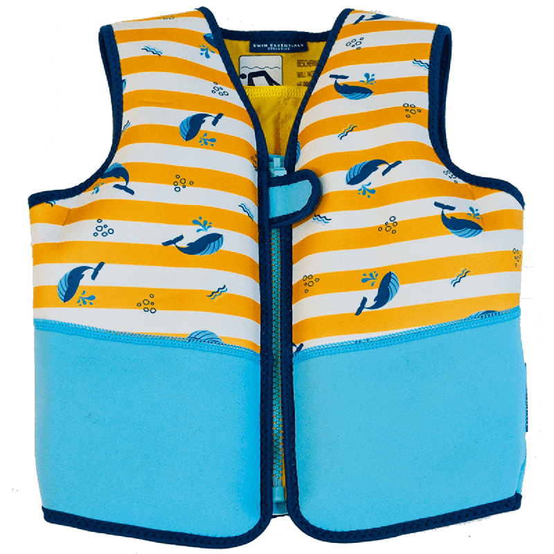 Swim Essentials Otroški plavalni jopič za učenje plavanja, Yellow Wale